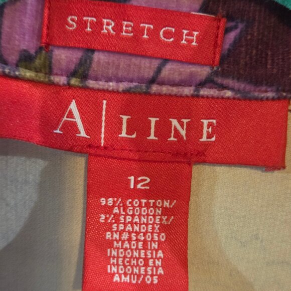 Purple Pink Floral Blazer by A Line - Picture 3 of 3